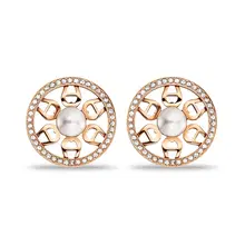 Aigner COSTANZA Ladies Rose Gold Earrings with Crystal Detail