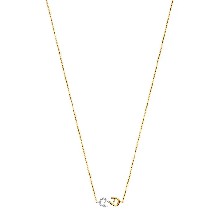 Aigner HELENA Ladies Gold Short Necklace with Crystal Detail