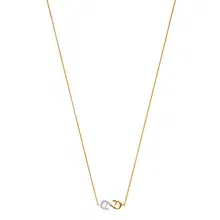 Aigner HELENA Ladies Gold Short Necklace with Crystal Detail