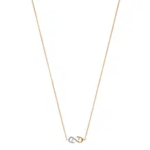 Aigner HELENA Ladies Rose Gold Short Necklace with Crystal Detail