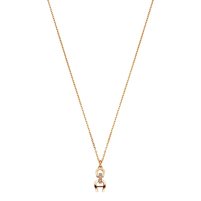 Aigner GALERIA Ladies Rose Gold Short Necklace with Pendant