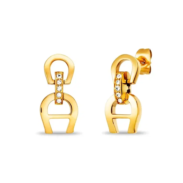 Aigner GALERIA Earrings for Women Gold Tone with Crystal