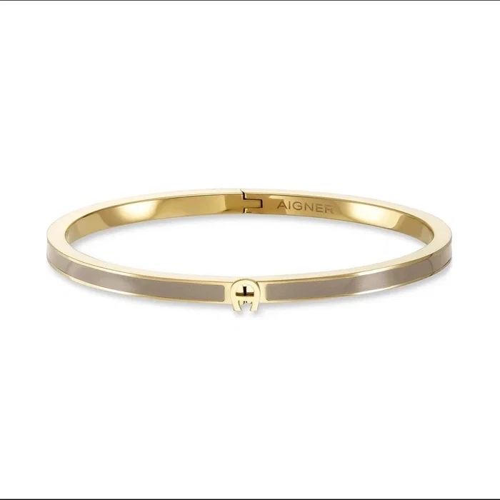 Aigner GIA Gold Beige Ladies Small Bangle
