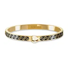 Aigner HERMA Gold Black Ladies Large Bangle