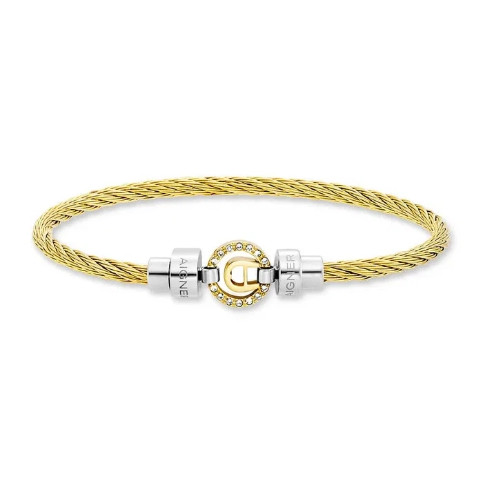 Aigner ALESSANDRA DUE Gold Silver Ladies Small Bangle