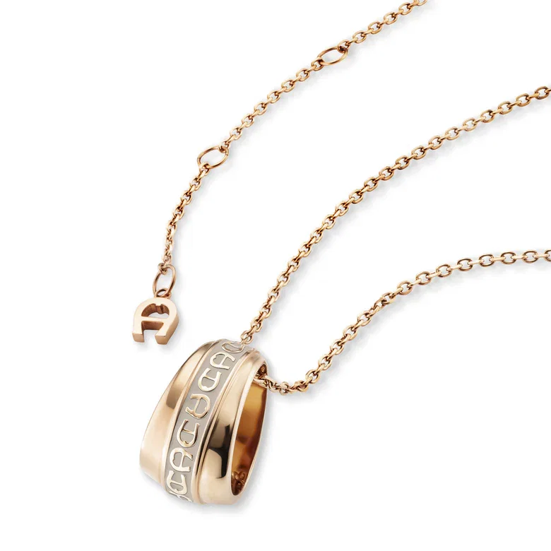 Aigner Nadia Short Necklace Rose Gold Women
