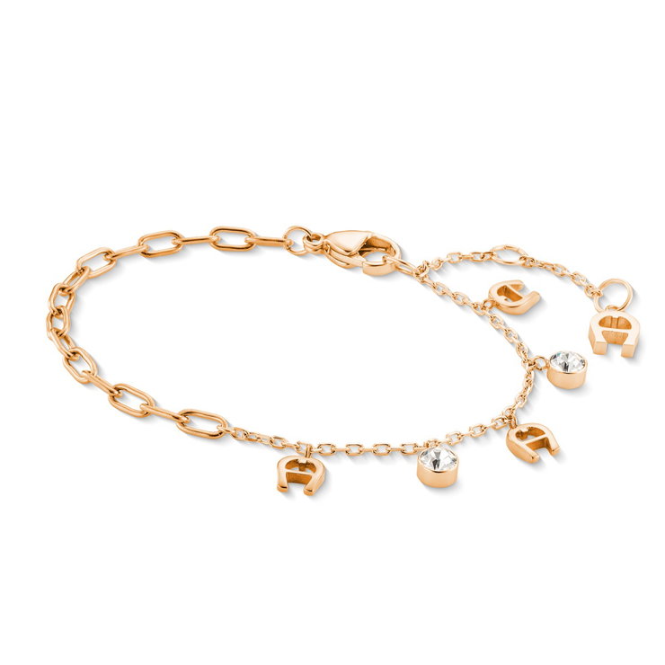 Aigner Women's Rose Gold Charm Bracelet