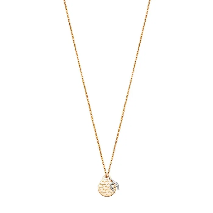 Aigner Elisa Short Necklace Rose Gold Women