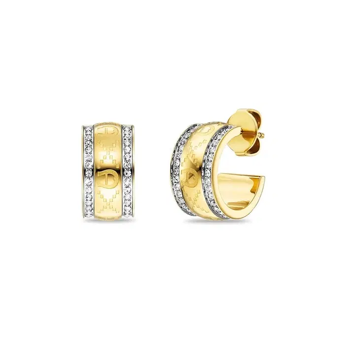 Aigner Isidora Ladies Earrings Gold with Crystal Women