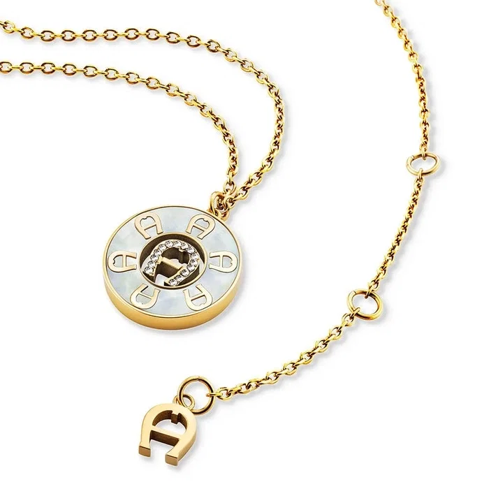 Aigner ZORA Short Necklace for Women Gold Tone