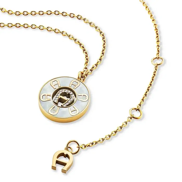 Aigner ZORA Short Necklace for Women Gold Tone