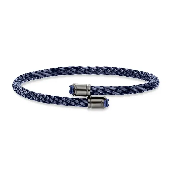 Aigner IGNAZIO Bracelet for Men in Blue Steel Cable