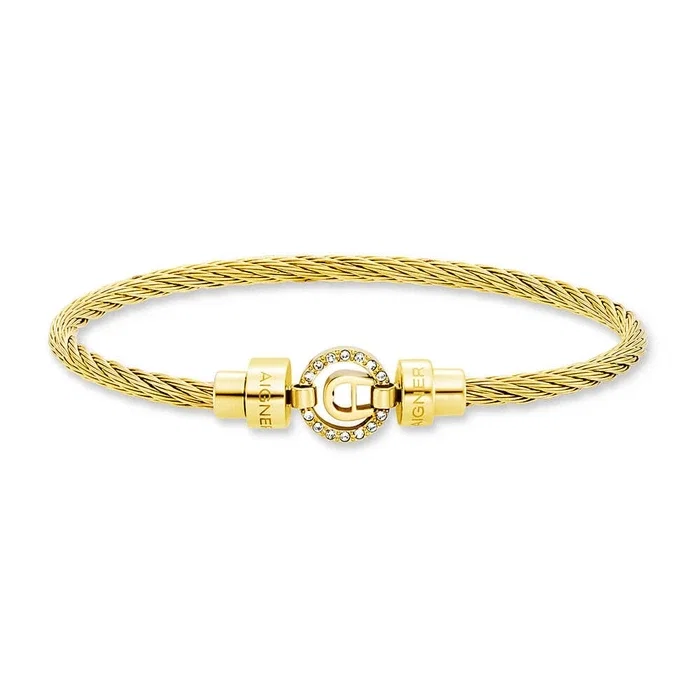 Aigner Alessandra Due Large Bangle Gold Women