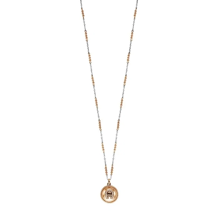 Aigner Carisa Short Necklace Rose Gold and Silver Women