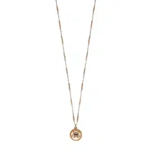Aigner Carisa Short Necklace Rose Gold and Silver Women