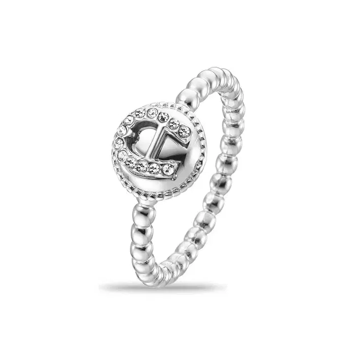 Aigner Carisa Ring Silver Women size 54