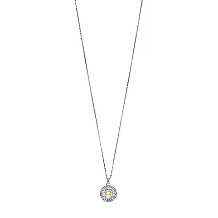 Aigner Inca Short Necklace for Women Silver Gold Pendant