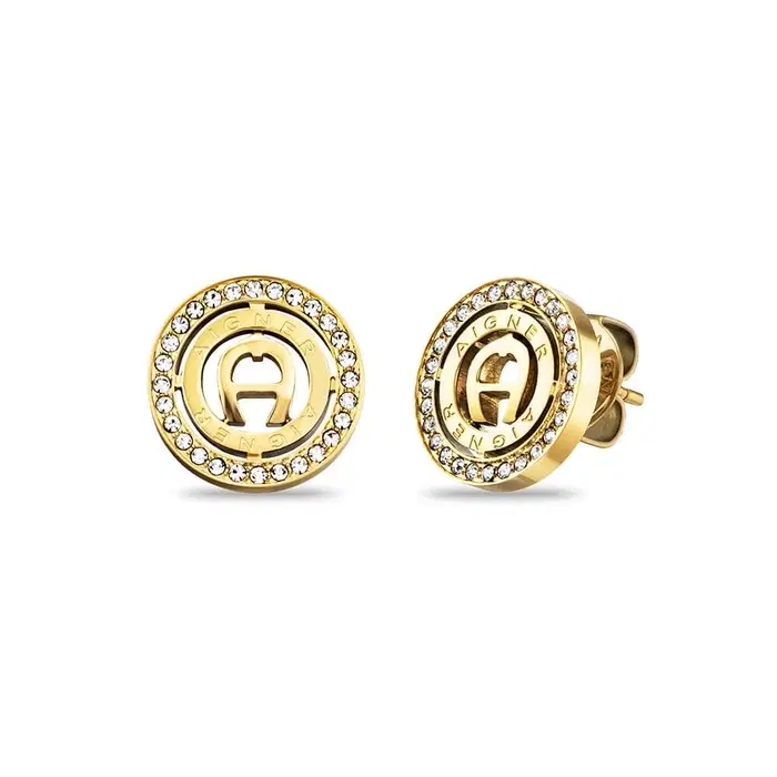 Aigner INCA Earrings for Women Gold Tone