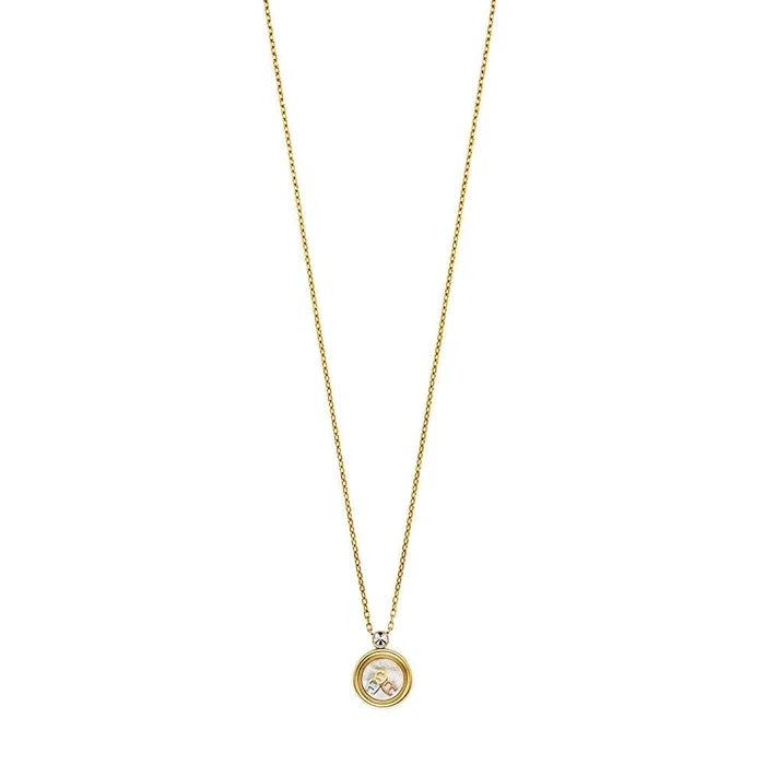 Aigner FINA Short Necklace for Women Gold Tone with Logo