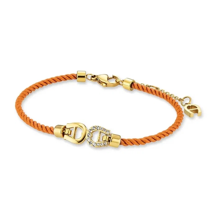 Aigner COLINA DUE Bracelet for Women Orange Cord