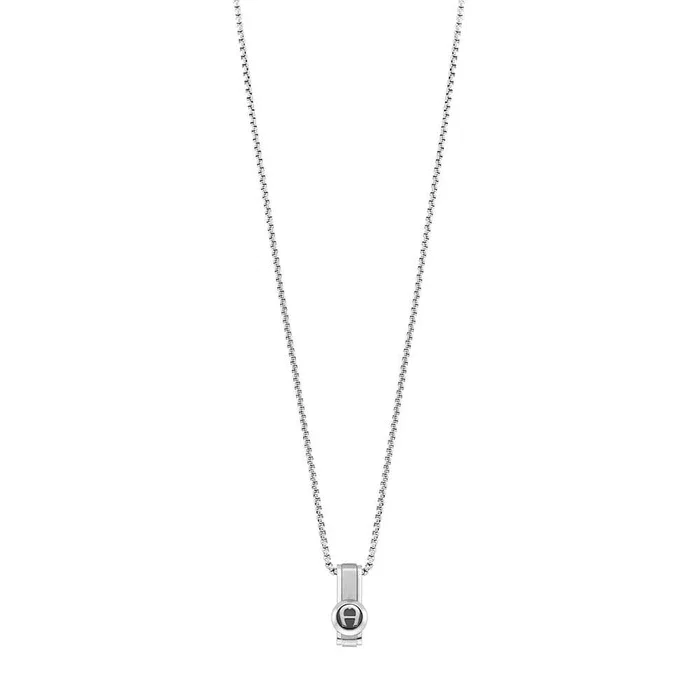 Aigner Etro Necklace for Men in Silver Stainless Steel