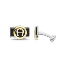 Aigner Etro Cufflinks for Men Two Tone Stainless Steel