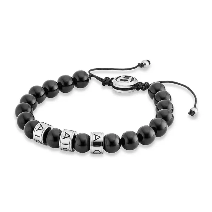 Aigner Marziolo - Black Beaded Bracelet for Men