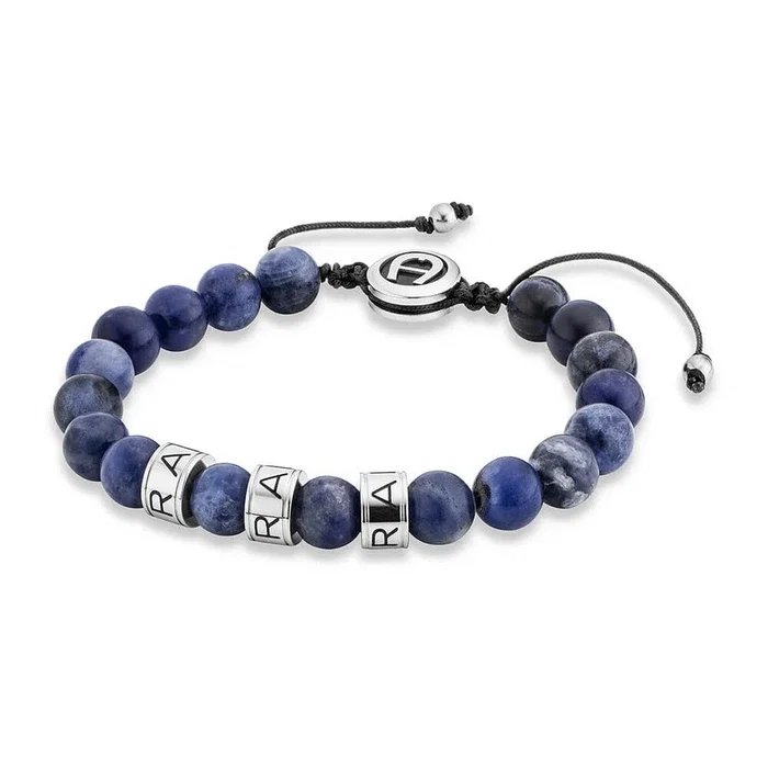 Aigner Marziolo Blue Beaded Bracelet for Men