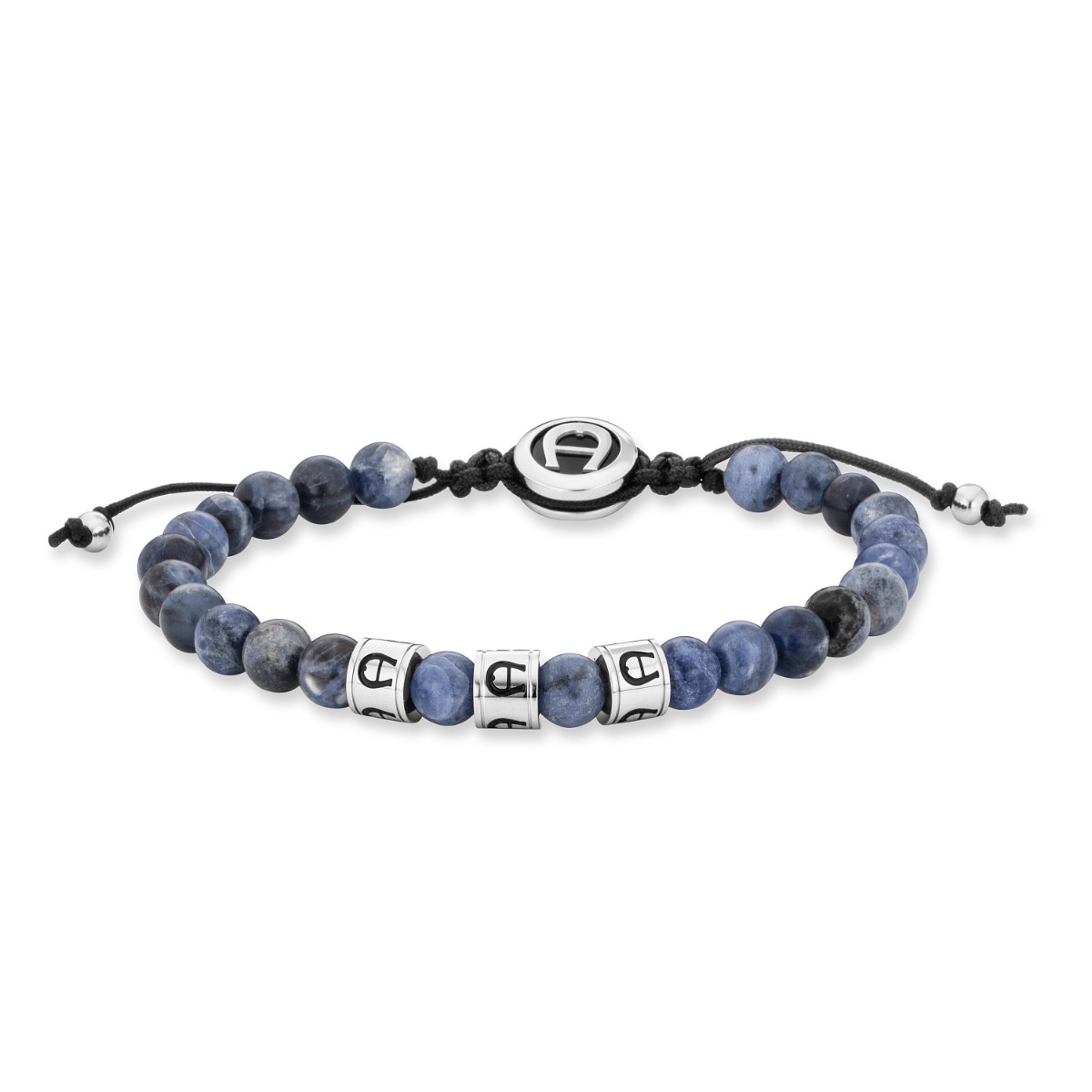 Aigner Marziano Men's Blue Beaded Bracelet