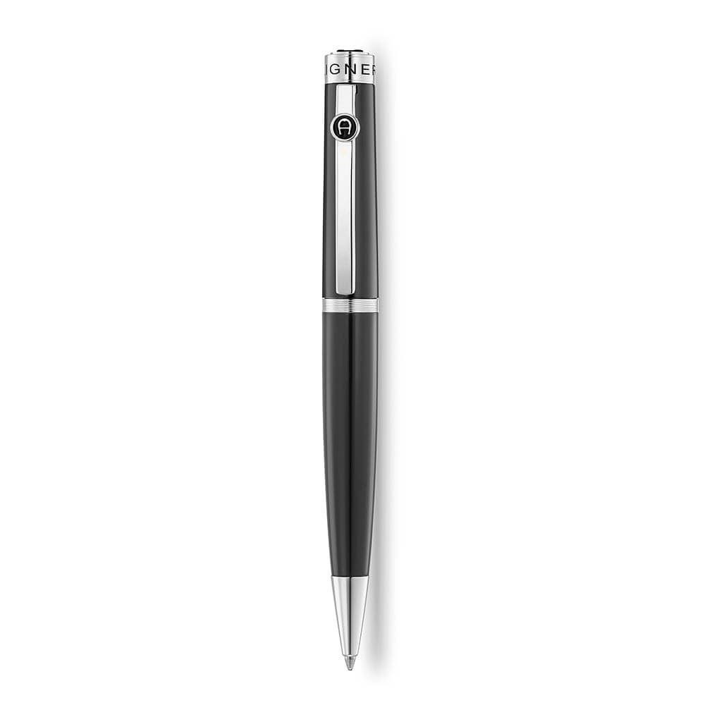 Aigner ballpoint pen for gent steel black