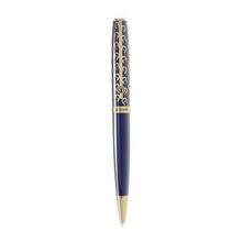 Aigner Blue and Gold Monogram Men Ballpoint Pen 