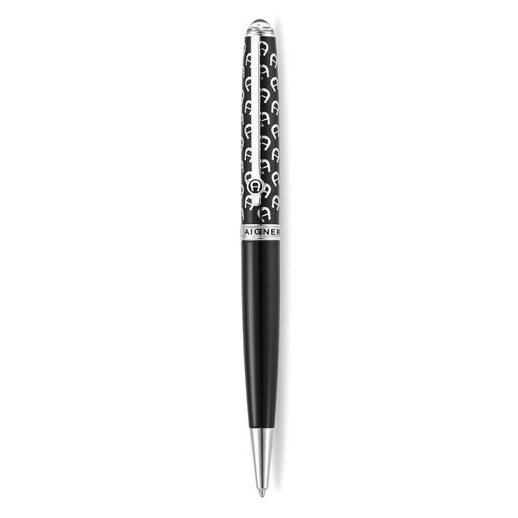 Aigner Monogram Black Ballpoint Pen