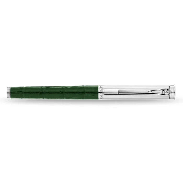 Aigner Green & Silver Rollerball Pen for Men