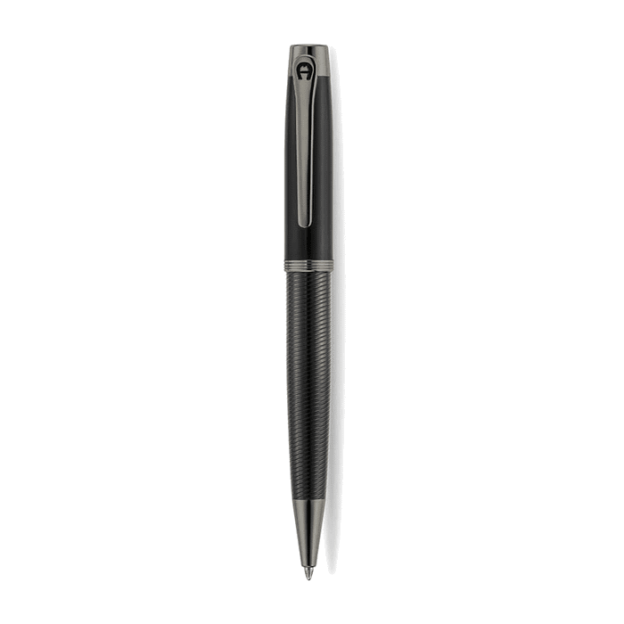 Aigner Albano Black & Grey Ballpoint Pen for Men