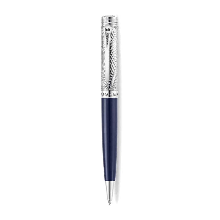 Aigner Borgea Silver & Blue Ballpoint Pen for Men