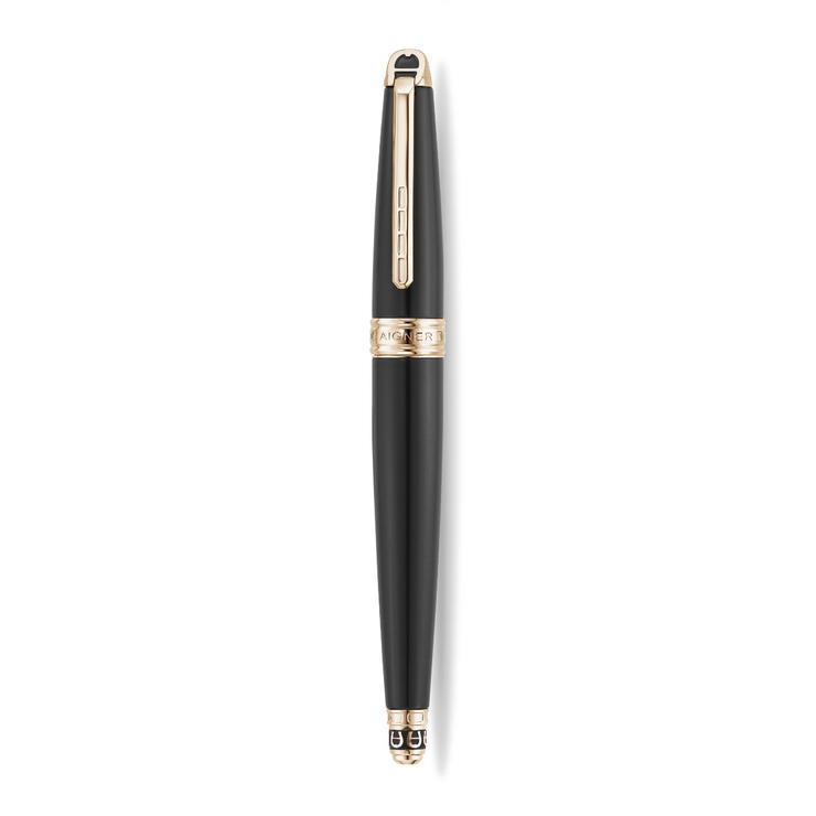 Aigner Colonna Rollerball Pen Black & Rose Gold