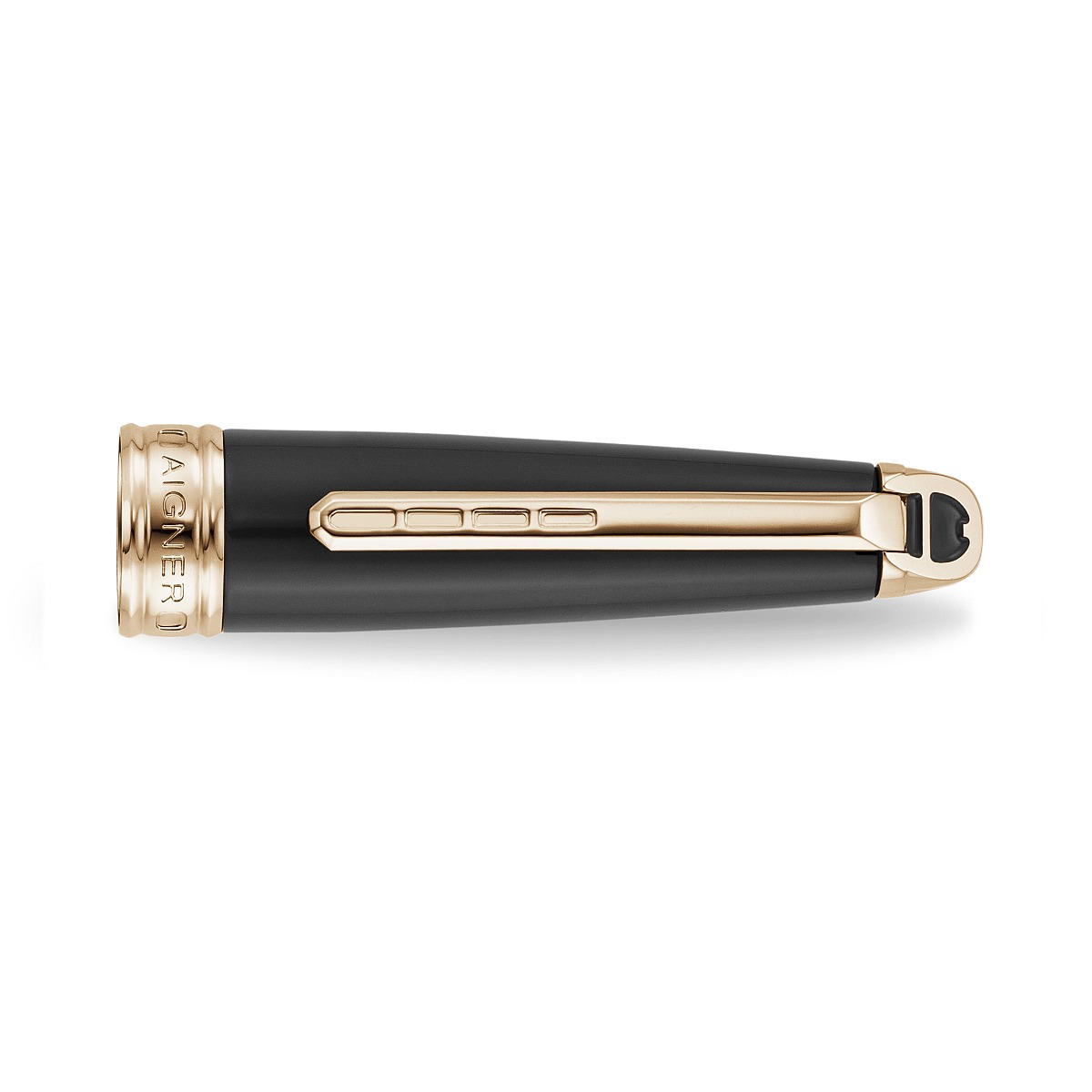 Aigner Colonna Rollerball Pen Black & Rose Gold