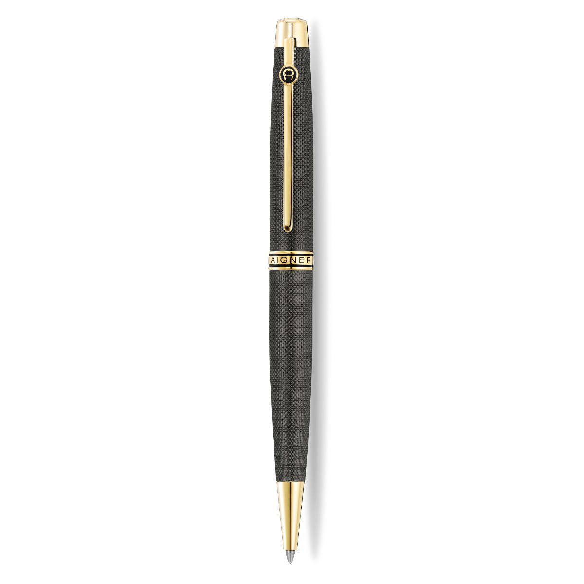 Aigner Caruso Ballpoint Pen Black and Gold