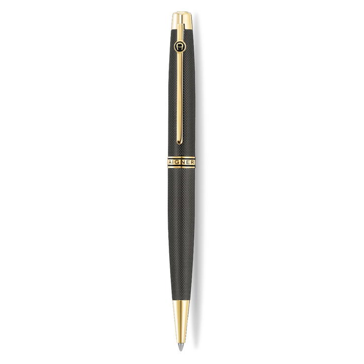 Aigner Caruso Ballpoint Pen Black and Gold