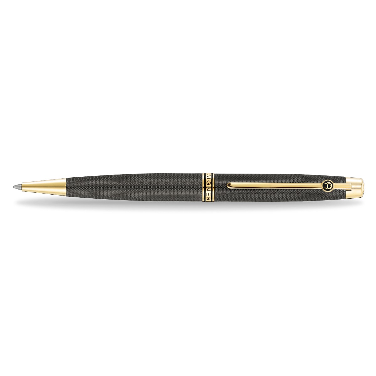 Aigner Caruso Ballpoint Pen Black and Gold