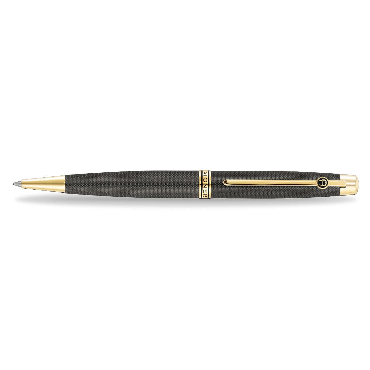 Aigner Caruso Ballpoint Pen Black and Gold