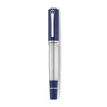 قلم اجنر كافالو حبر ريشة أزرق وفضي