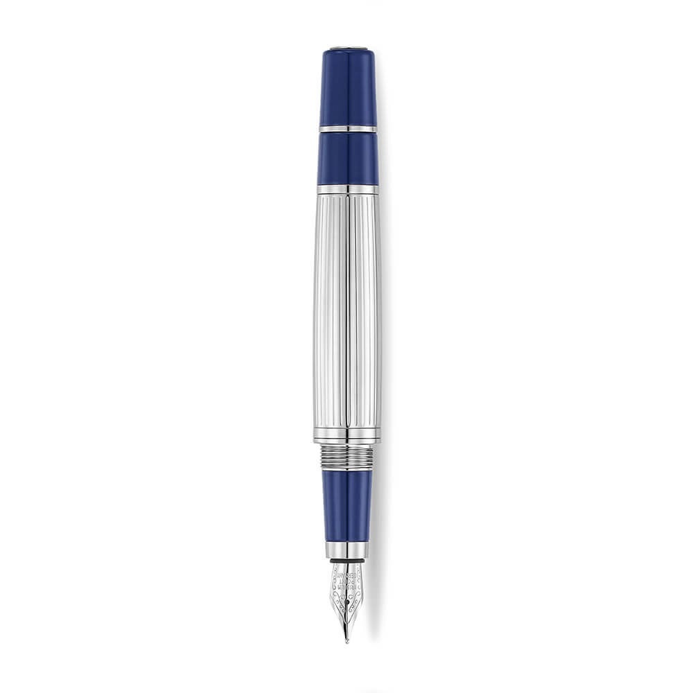 Aigner Cavallo Fountain Pen Blue and Silver