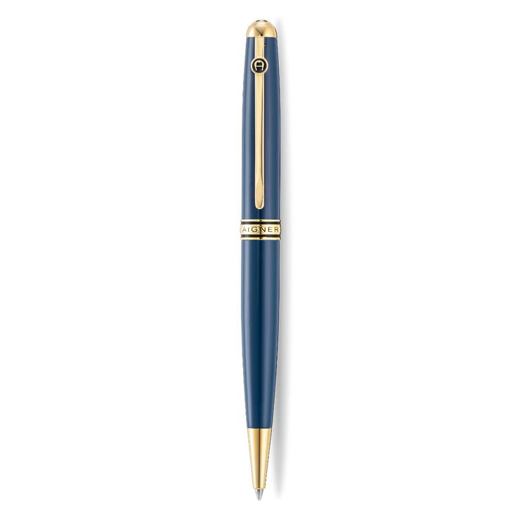 Aigner Andrea Ballpoint Pen Blue and Gold