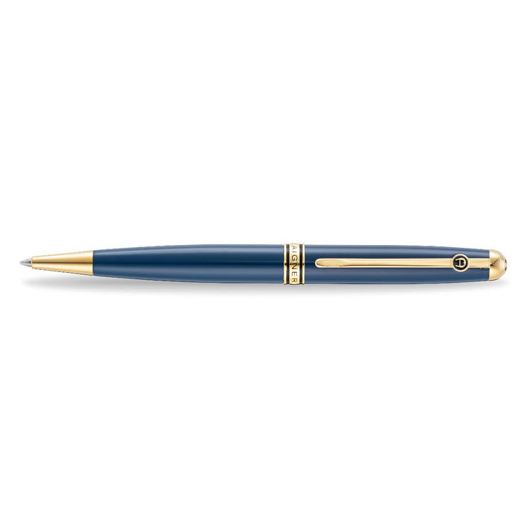 Aigner Andrea Ballpoint Pen Blue and Gold