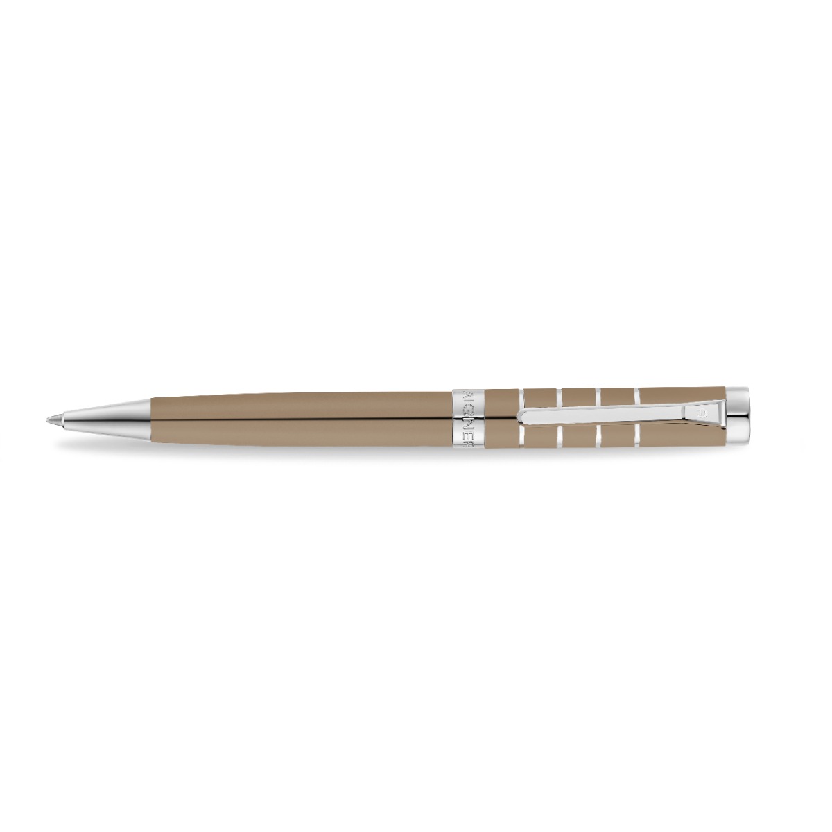 Aigner Beige & Silver Ballpoint Pen