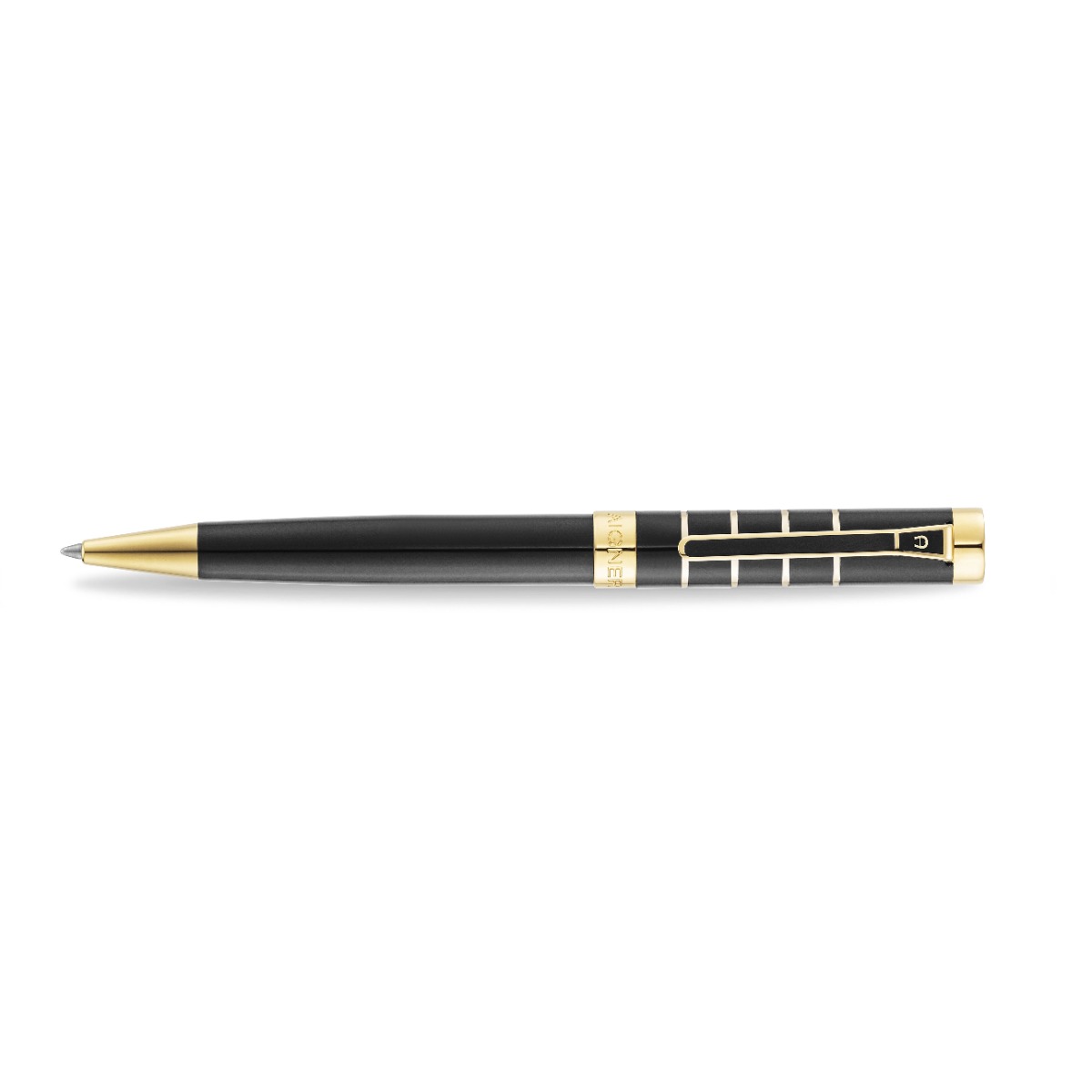 Aigner Black & Gold Ballpoint Pen For Men