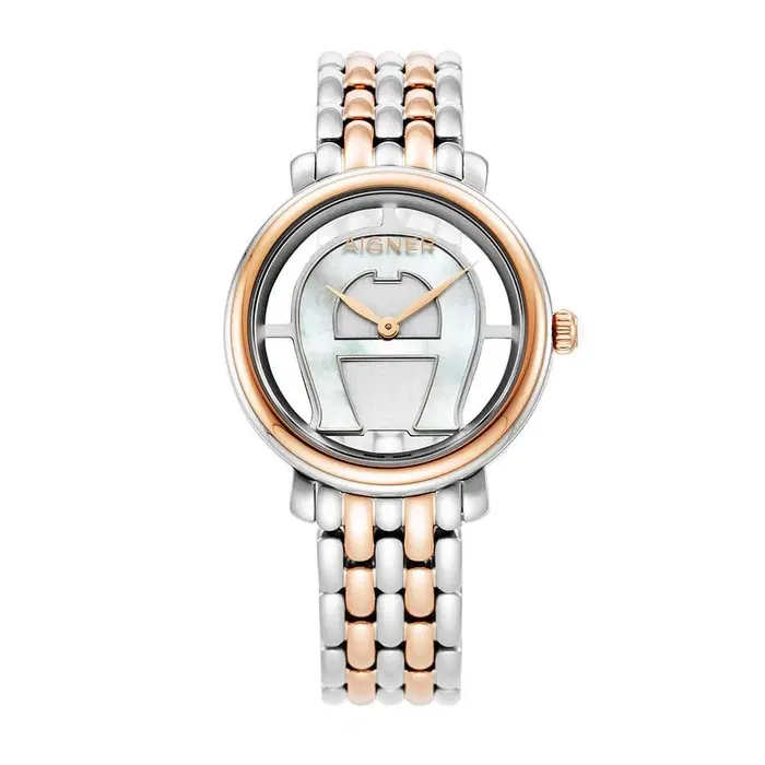 Aigner Foligno Ladies Watch Rose Gold & Silver