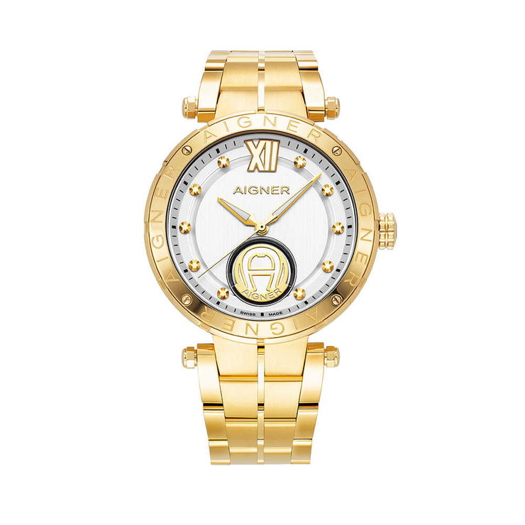 Aigner VIGEVANO watch for men stainless steel gold 