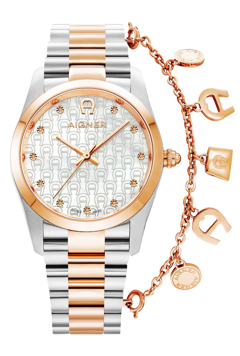 Aigner SCAFATI ladies watch stainless steel rose gold